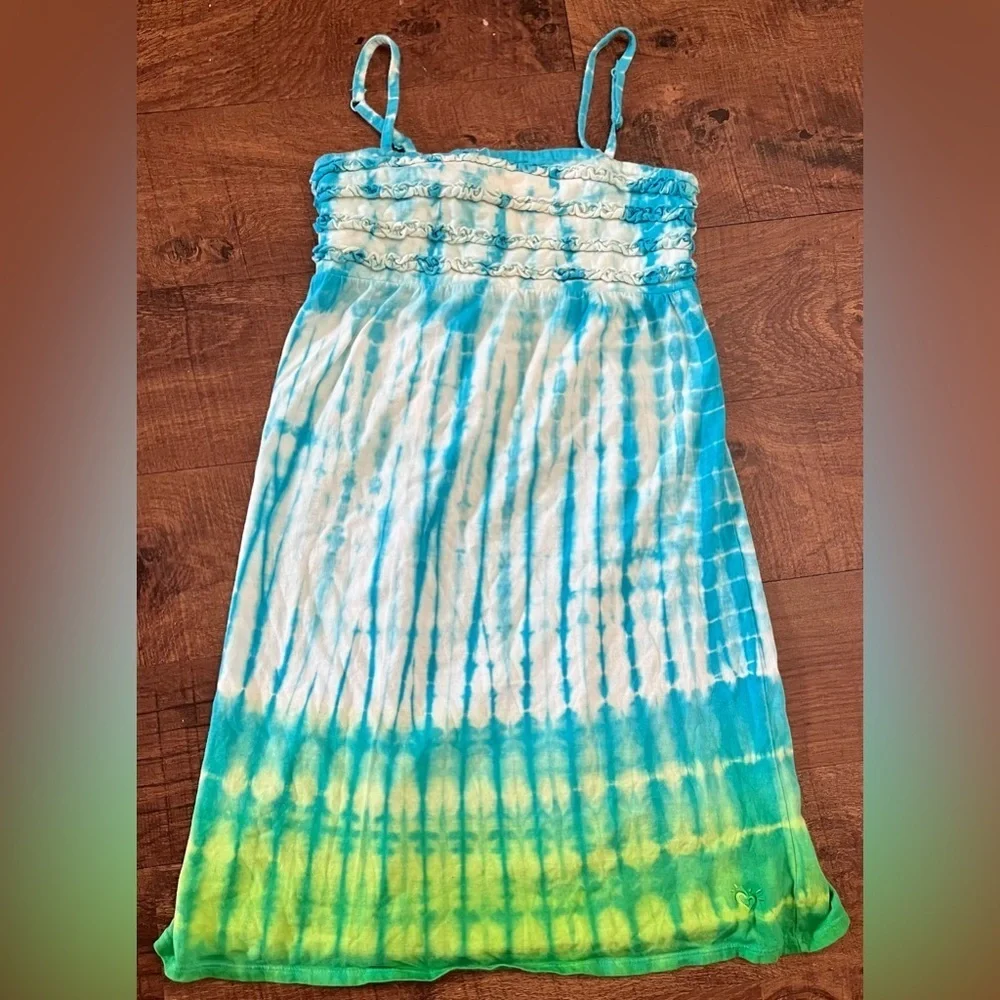 Justice girls sundress tie dye Sz 14